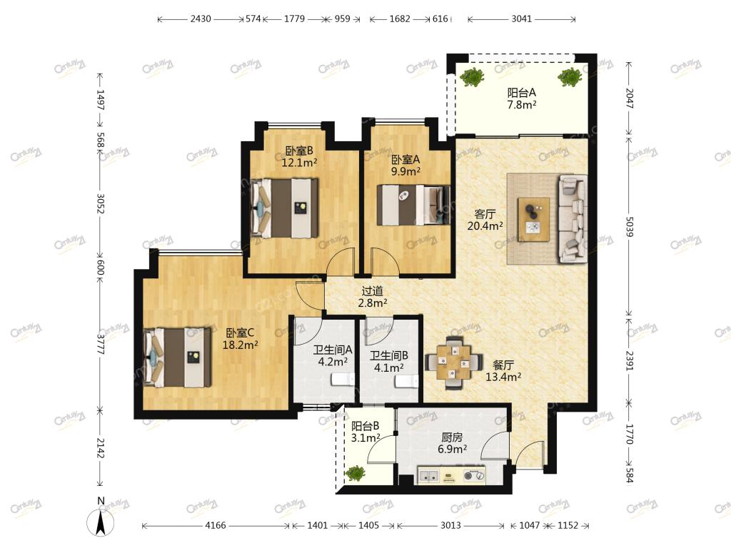 整租·大涌雅居乐豪园