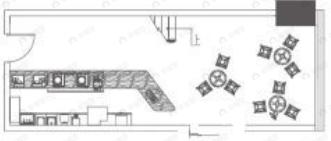 1室1厅1卫建面61m²南户型图