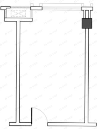 天府万科云城1室1厅1卫户型图