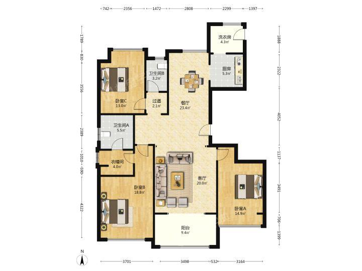 整租·海航豪庭(北苑二区)