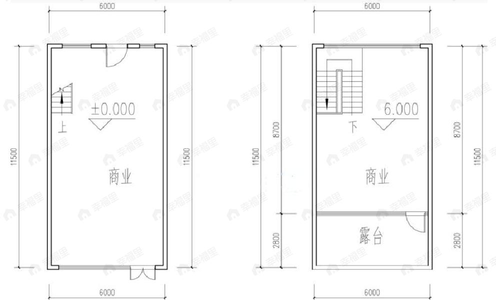 曲水憩园1室1厅1卫户型图