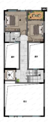 4室2厅3卫建面460平南户型图