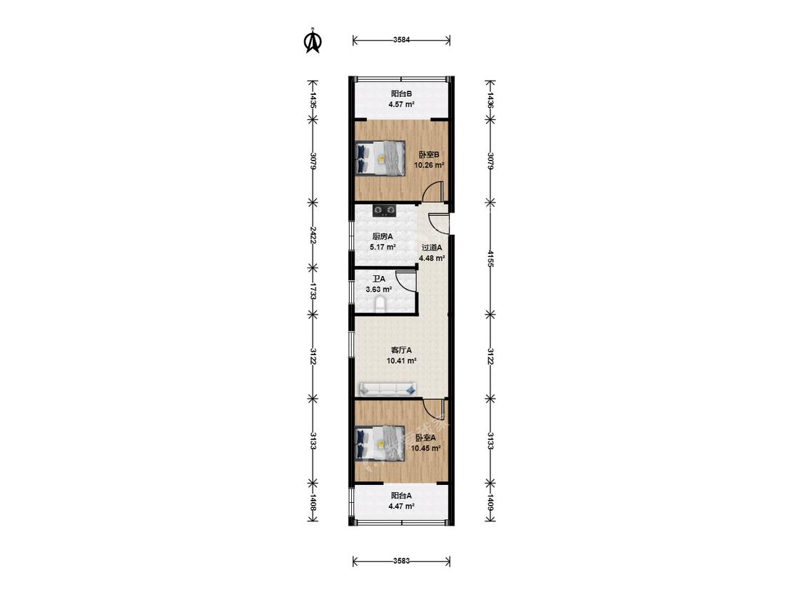 整租·汇成苑一村