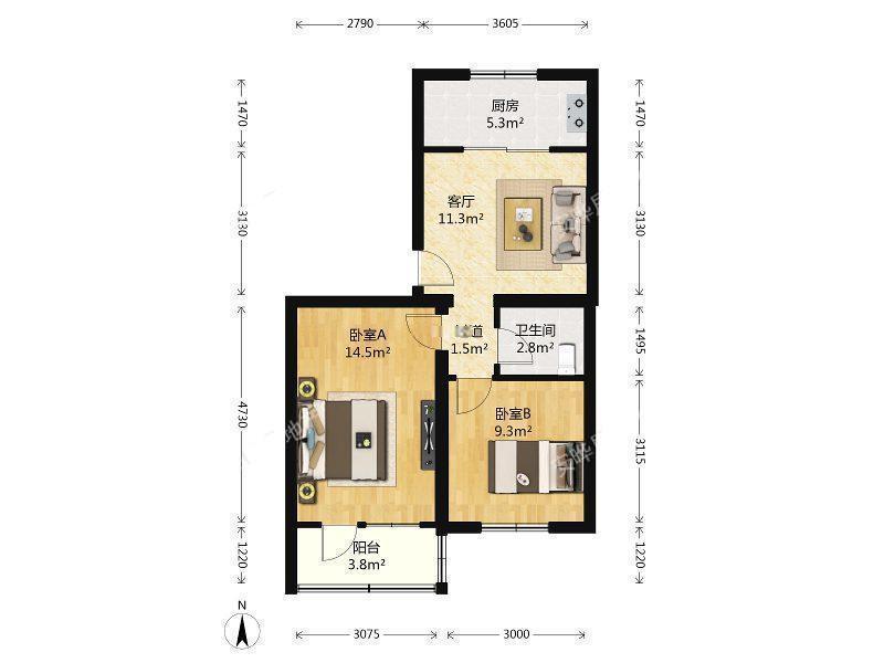 整租·大灰厂小区