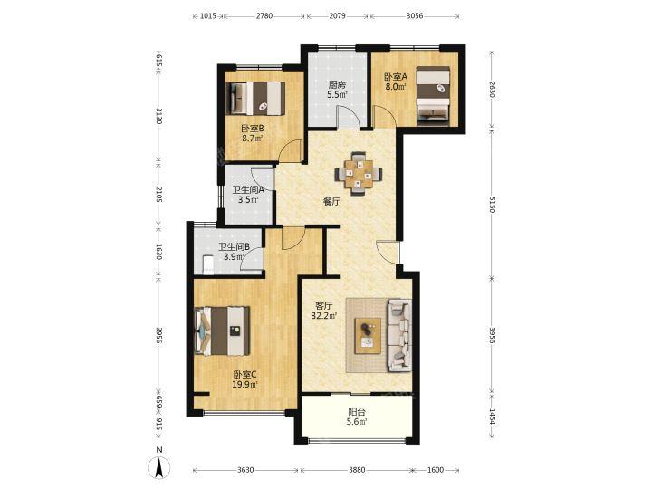 整租·招商雍华府