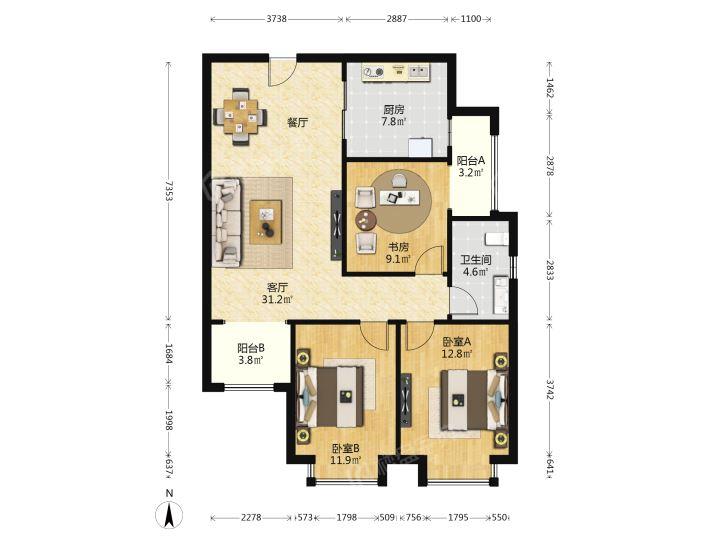 整租·龙腾万都汇