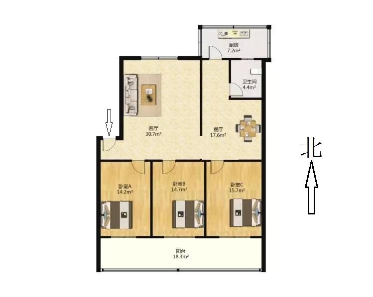 整租·民强保险公司宿舍