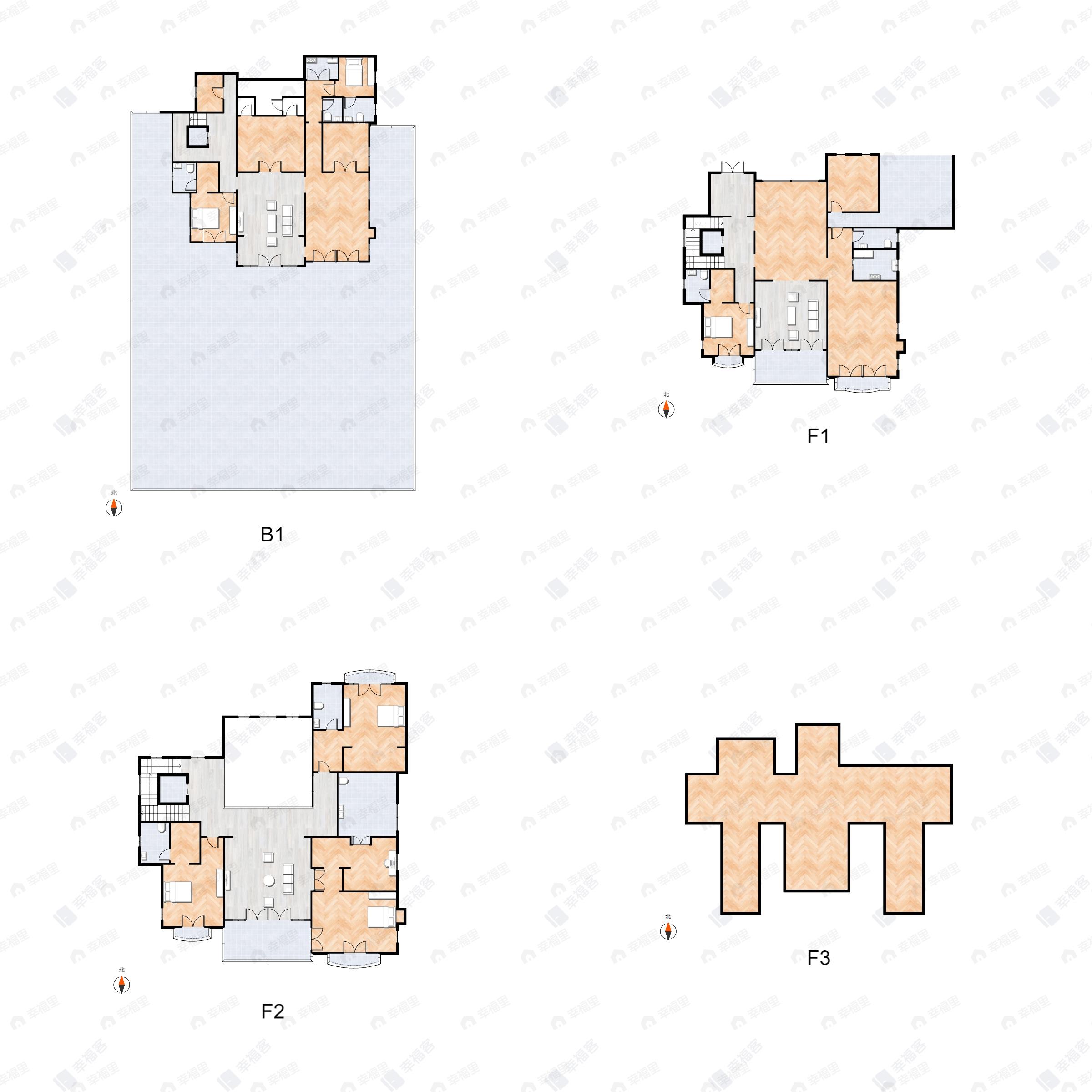 5室8厅6卫建面863平户型图