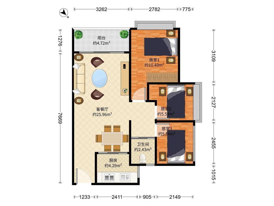 整租·鸿荣源壹城中心(第三区)