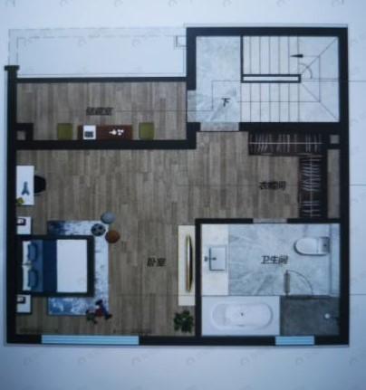 4室3厅4卫建面257平户型图