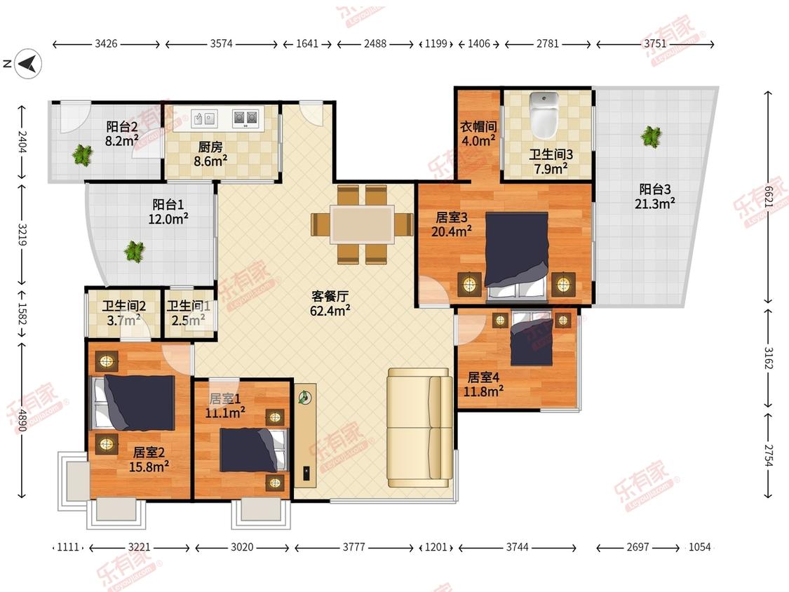 整租·圣莫丽斯(C区)
