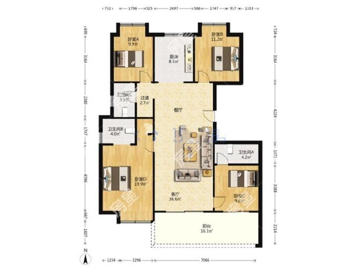 整租·融创君庭云邸