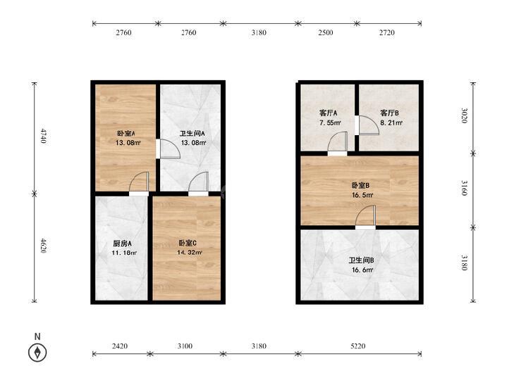 整租·中间建筑