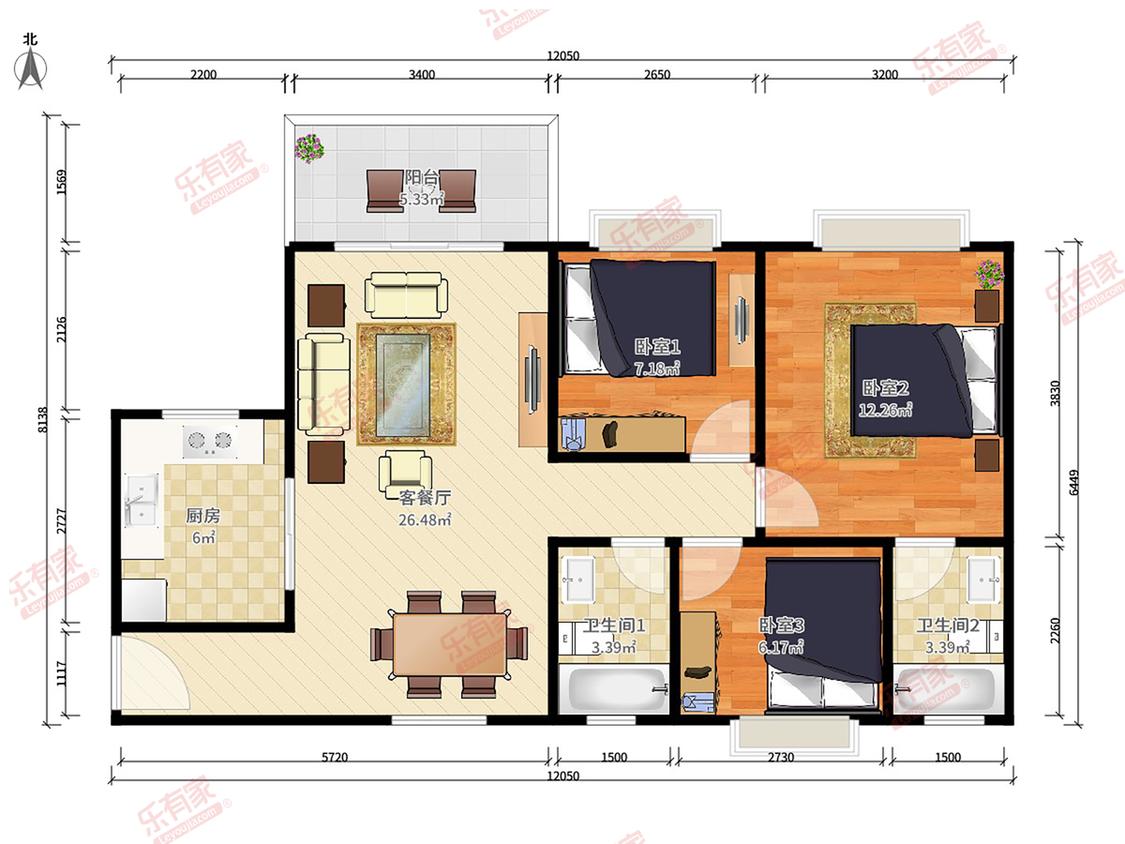 整租·顺景蔷薇山庄