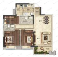 人居盛和林语3室2厅2卫户型图