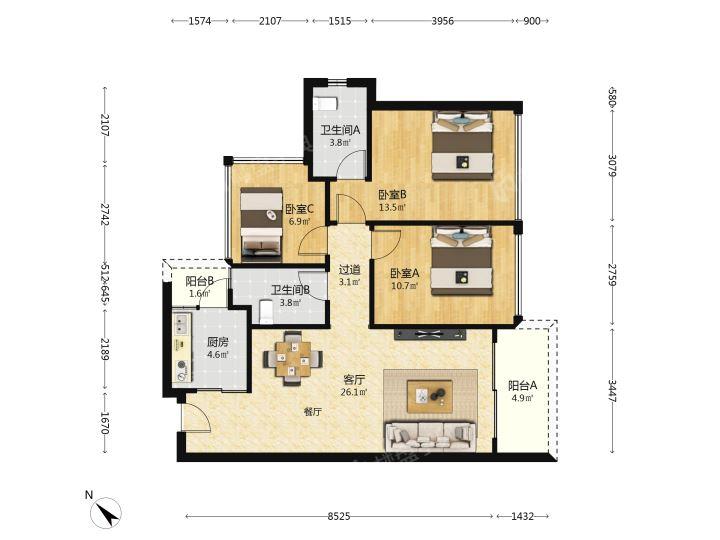 整租·龙光玖悦台