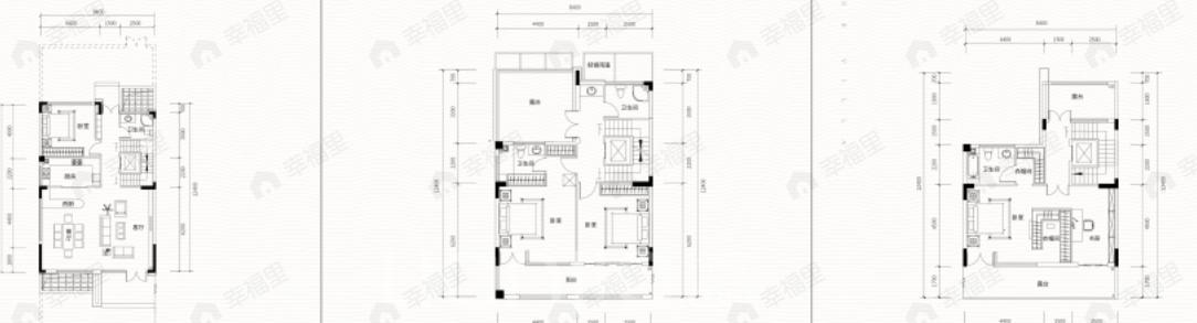 4室2厅4卫建面268平户型图