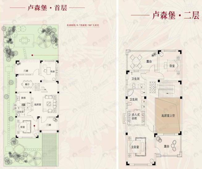 4室2厅3卫建面232平户型图