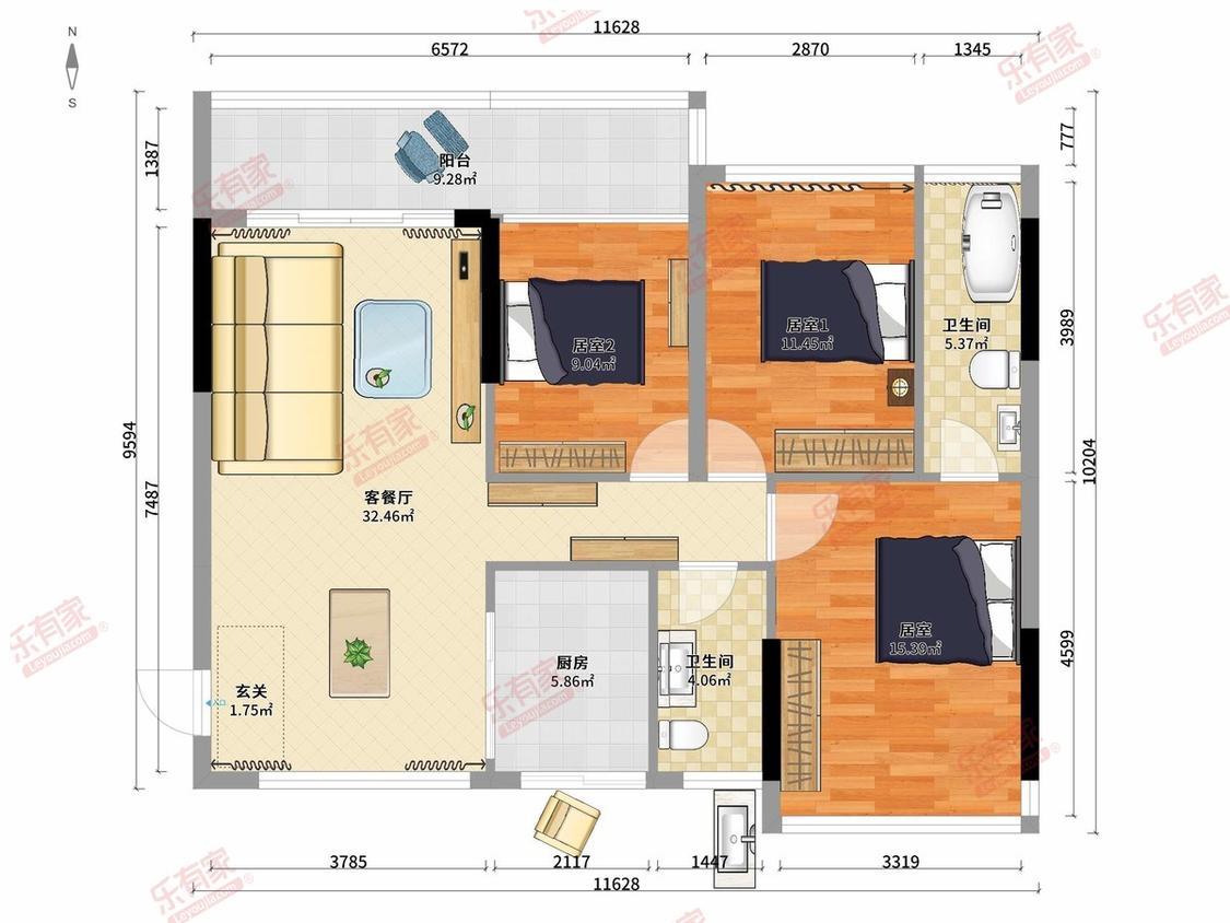 整租·城市名庭