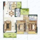 雍晟财智广场2室2厅2卫户型图