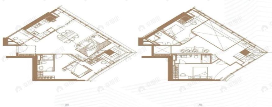 3室2厅4卫建面128平东北户型图