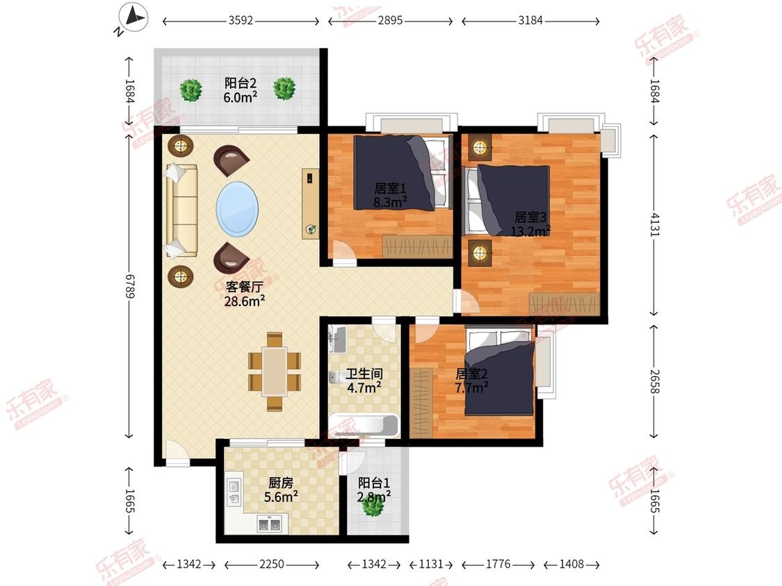 整租·实地璟湖城百合家园