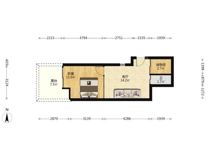 整租·盈彩美居