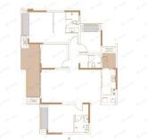 北辰悦来壹号4室2厅3卫户型图