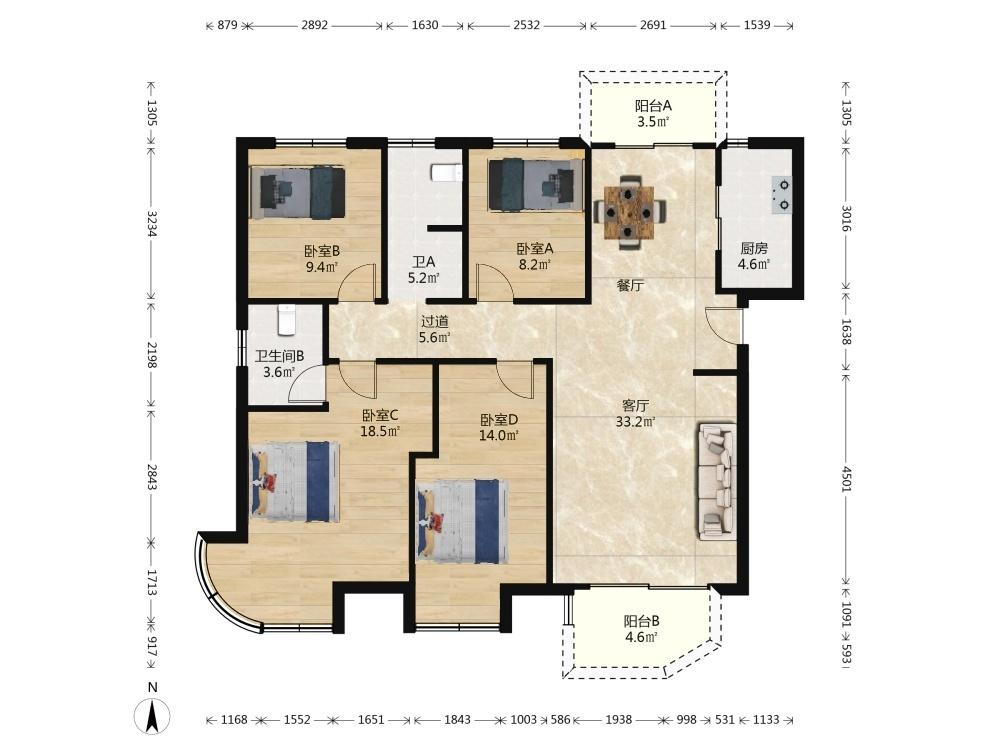 整租·瀚海尔湾