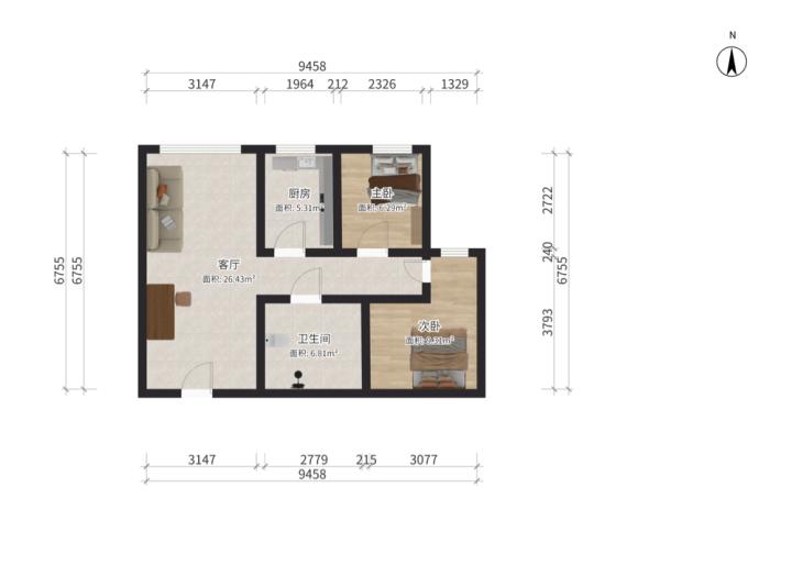 整租·百万佳苑(兰园)