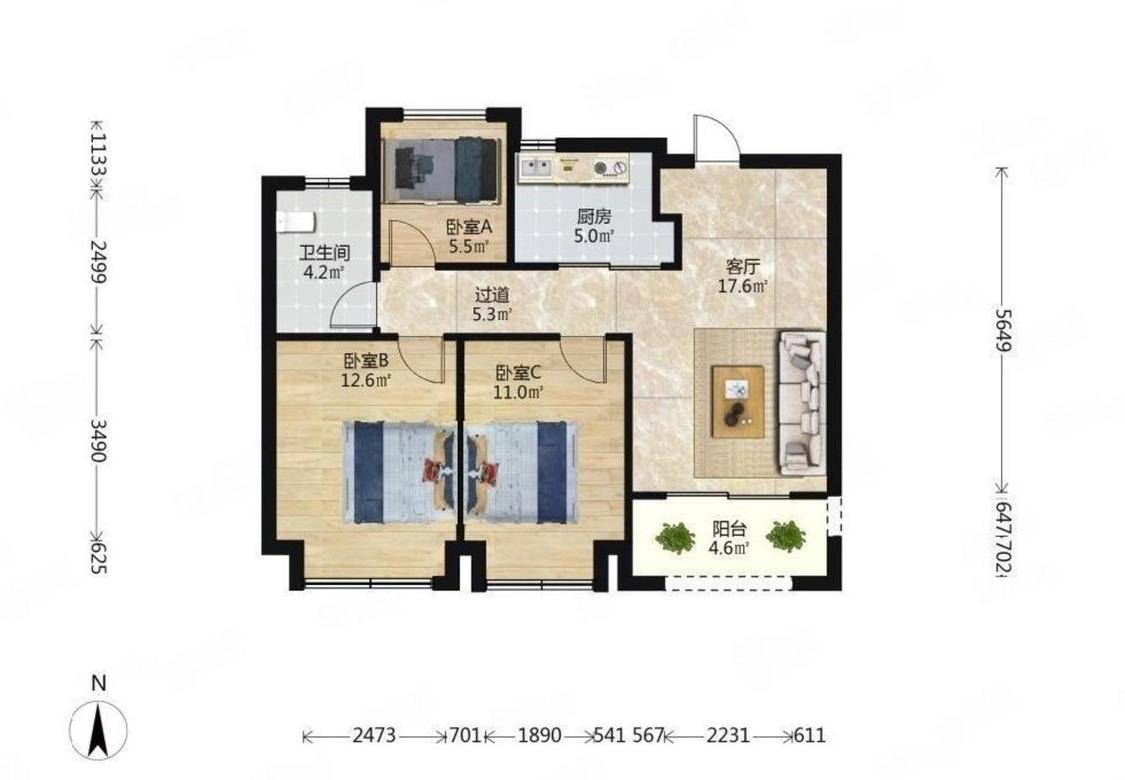 整租·鲁能硅谷公馆