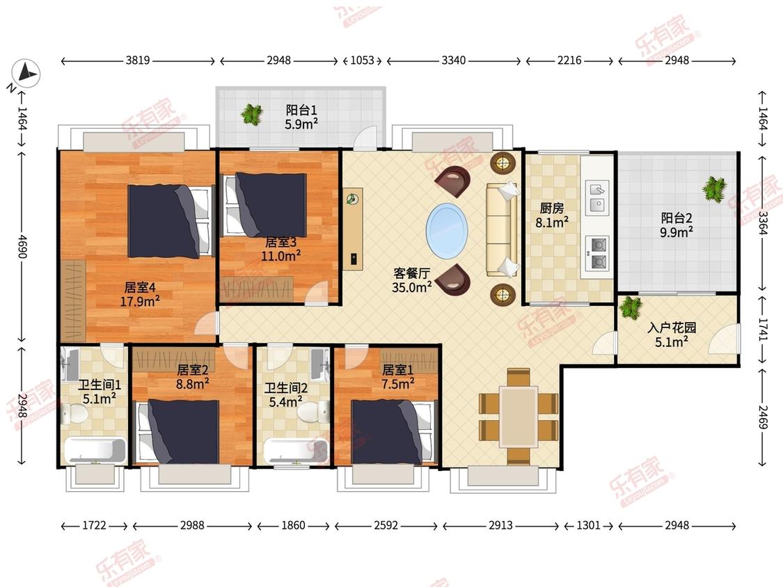 整租·凯茵新城(叠翠园)