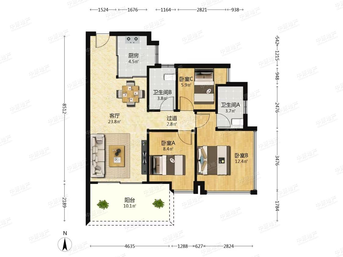 整租·卓越招商臻珑府