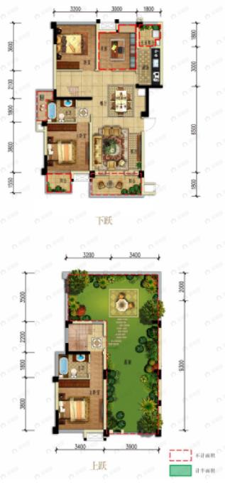 星岛星时区4室2厅2卫户型图