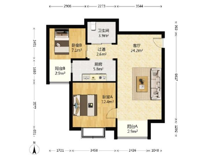整租·海航国兴城