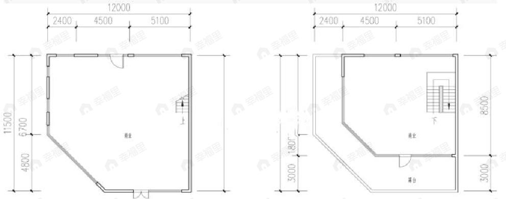 1室1厅1卫建面210平北户型图