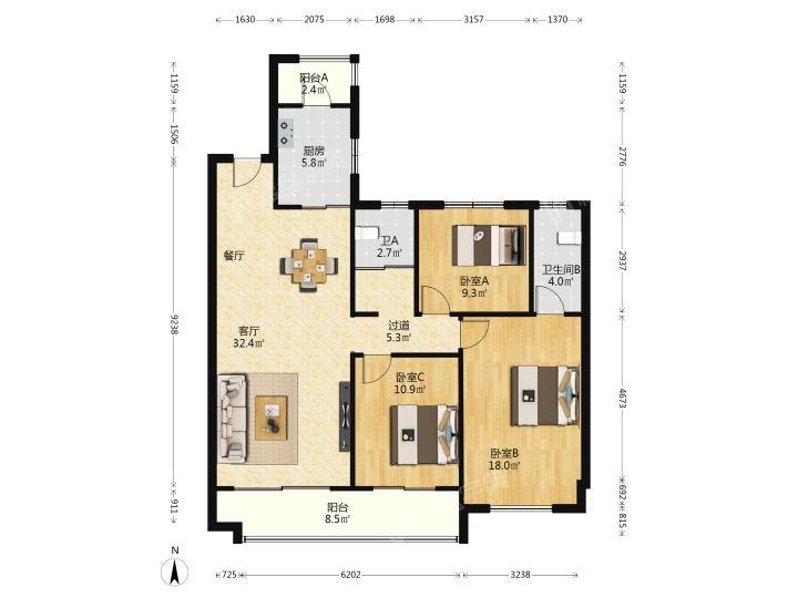 整租·碧桂园凤凰城(豪园)