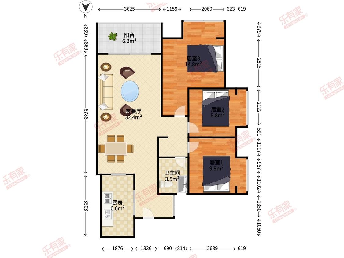 整租·万科府前一号