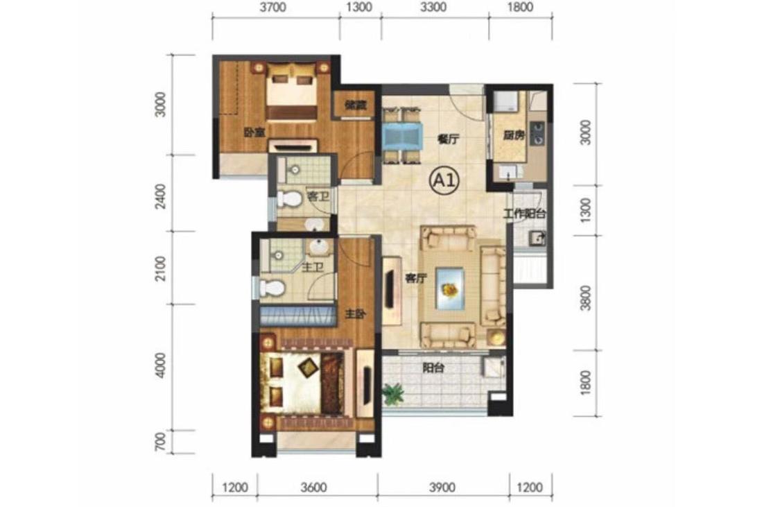整租·仁恒滨海半岛(一期）