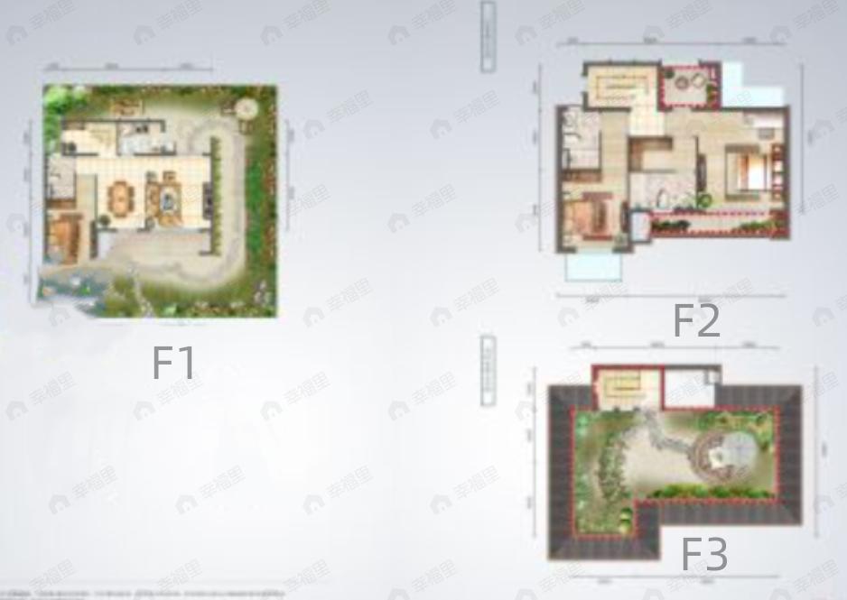 保利石象湖国际乡村俱乐部3室2厅3卫户型图