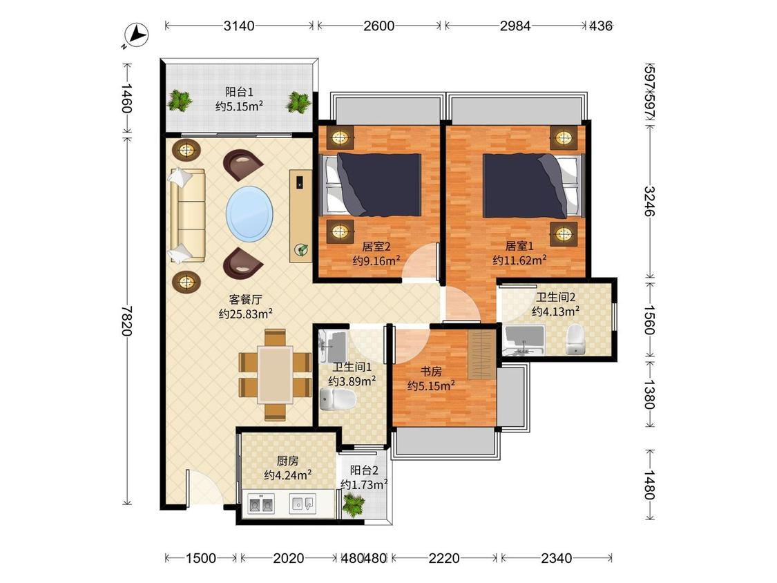 整租·龙光玖悦台