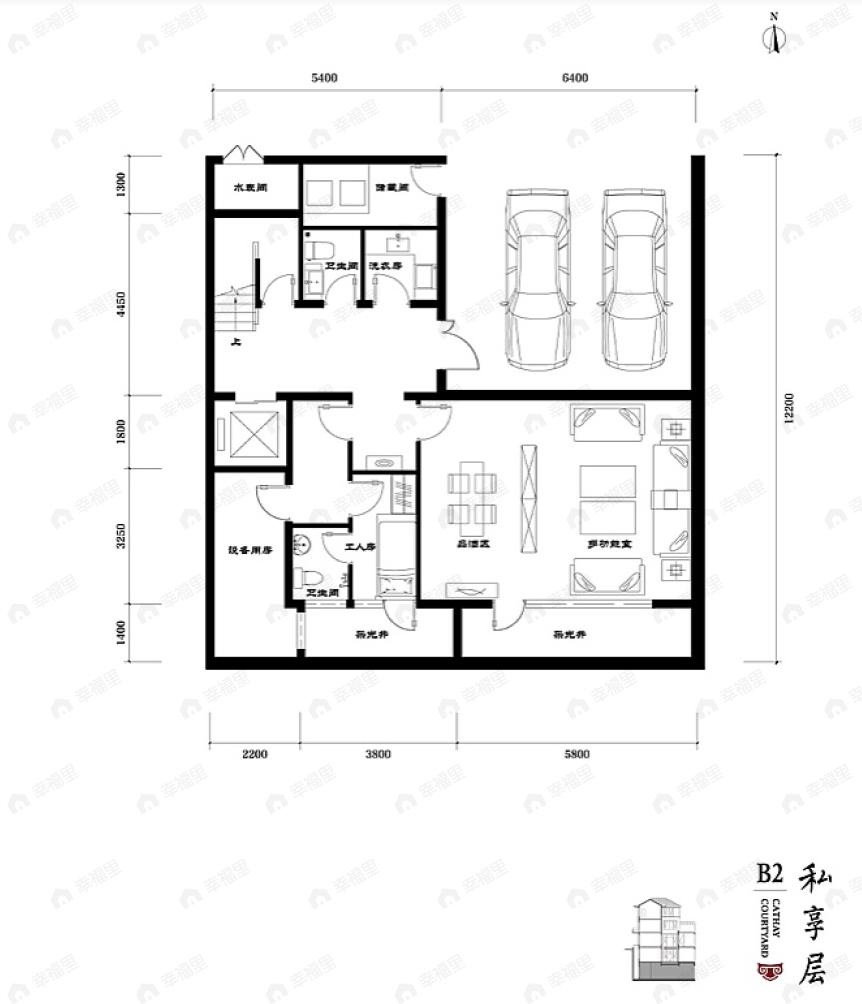 北科建泰禾丽春湖院子4室3厅8卫户型图