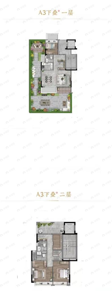 龙湖恩祥岭南原著4室2厅3卫户型图