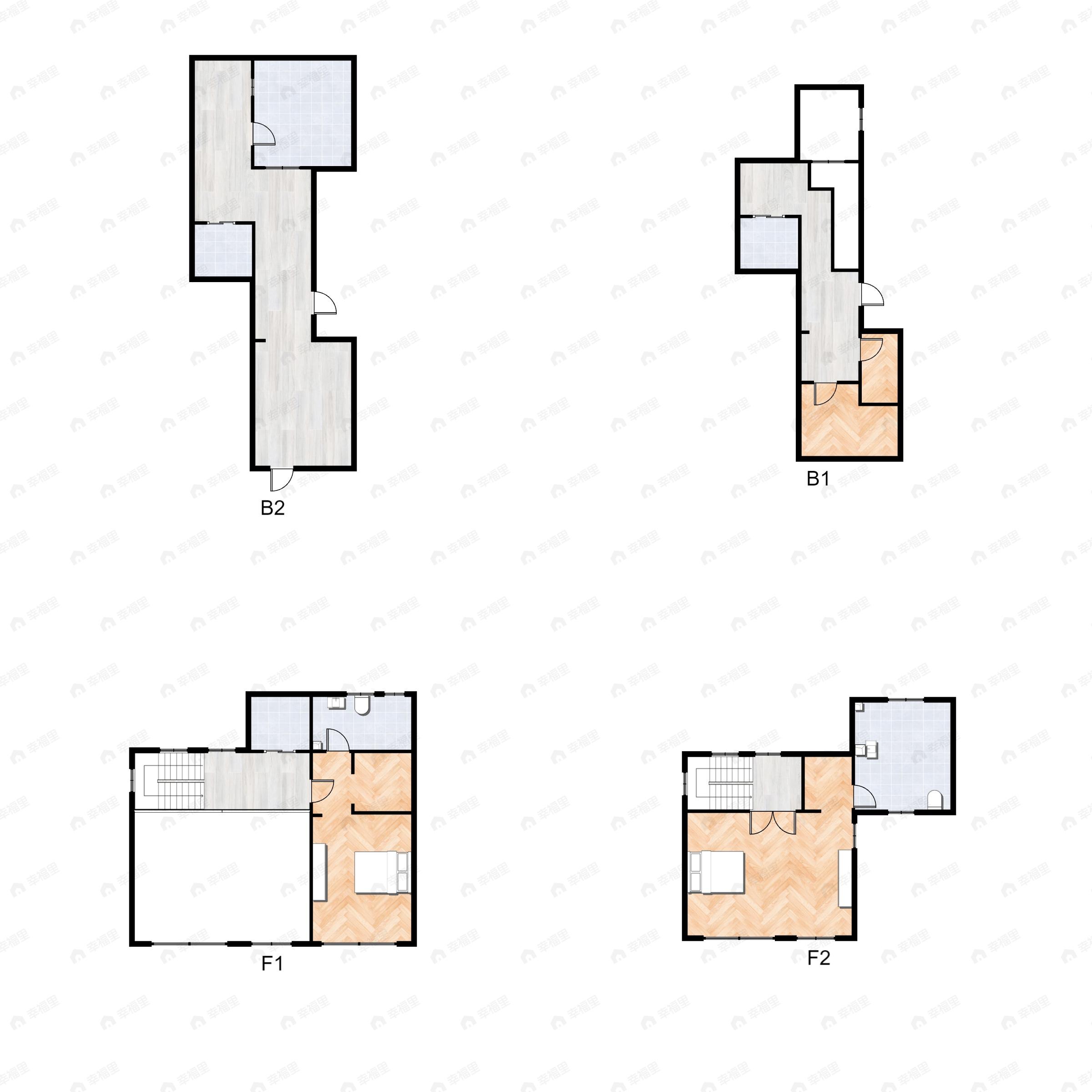 3室2厅3卫建面241平南|北户型图