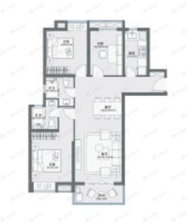 恒韵府3室2厅2卫户型图