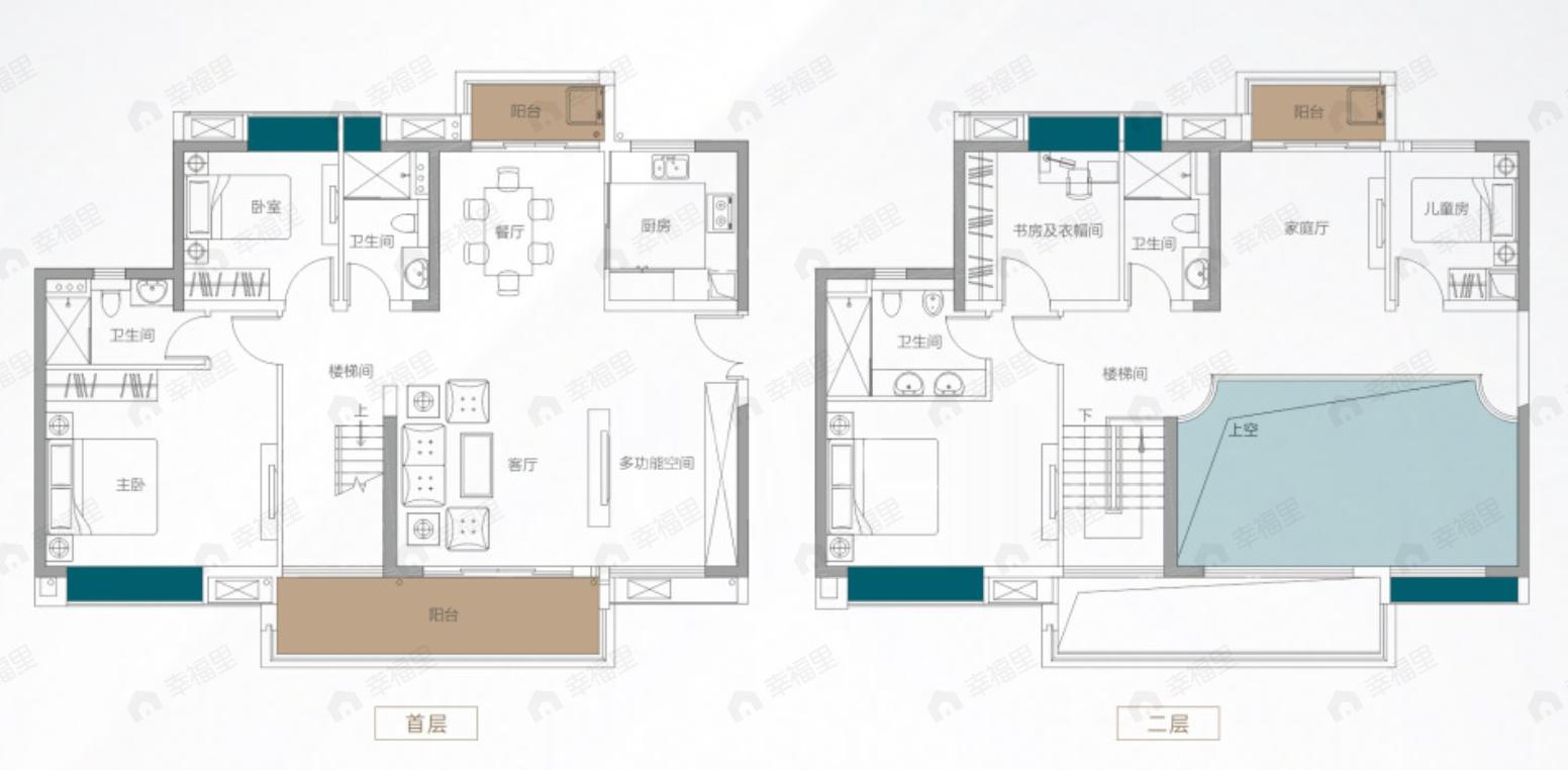 中国铁建海语熙岸5室2厅4卫户型图