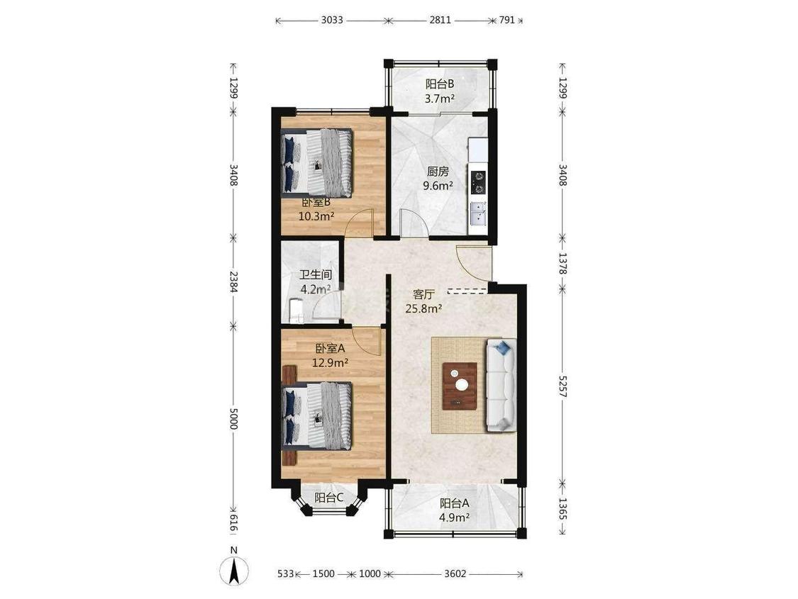 整租·太平庄西里(北区)