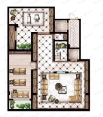 8室5厅4卫建面275平户型图