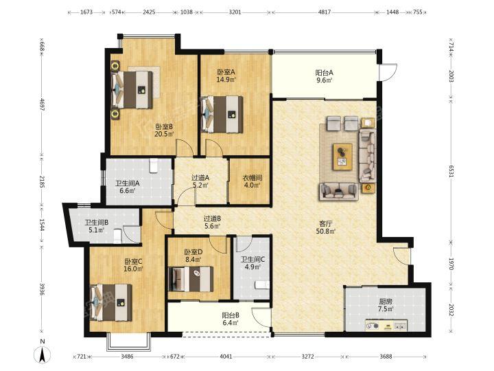 整租·依云水岸(三期)