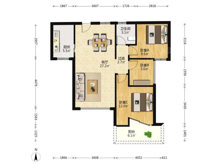 整租·振业天峦